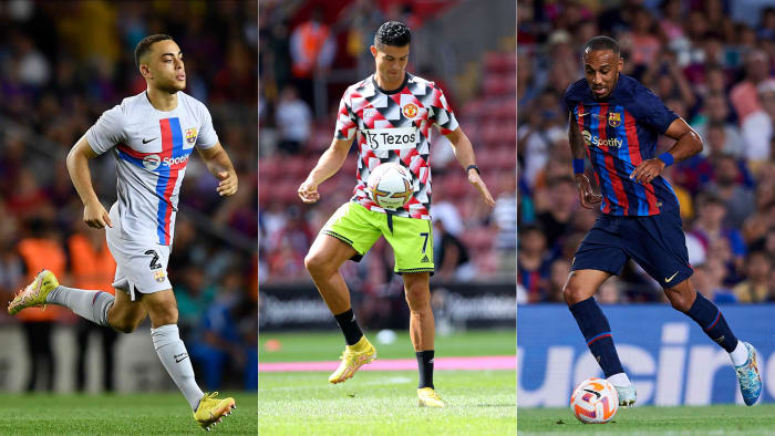 Sergiño Dest, Cristiano Ronaldo and Pierre-Emerick Aubameyang await their transfer fate